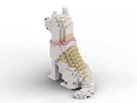 Samoyed Building Kit Interlocking Blocks Pet Building Kit