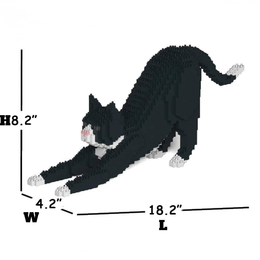 Tuxedo Cat Building Kit Interlocking Blocks Pet Building Kit