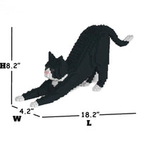 Tuxedo Cat Building Kit Interlocking Blocks Pet Building Kit