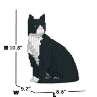 Tuxedo Cat Building Kit Interlocking Blocks Pet Building Kit