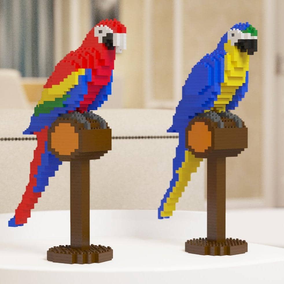 Macaw Building Kit Interlocking Blocks Pet Building Kit