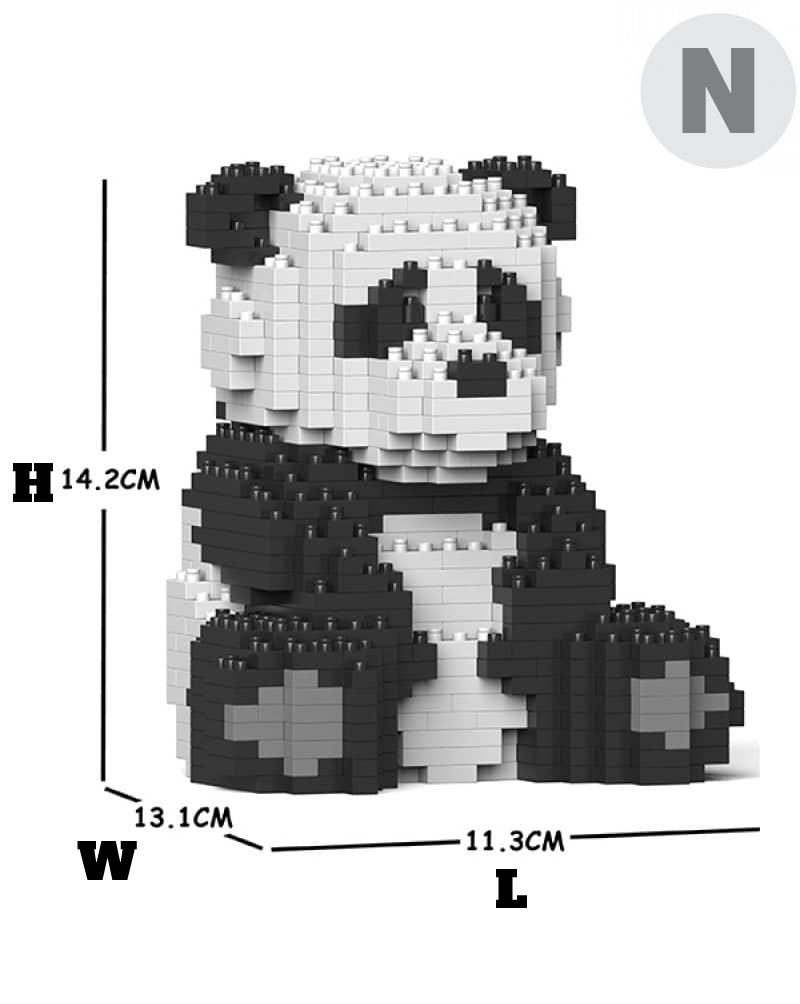 Panda Bear Building Kit Interlocking Blocks Pet Building Kit