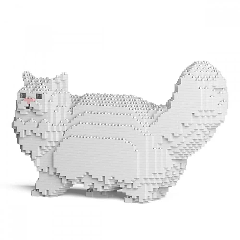 Persian Cat Building Kit Interlocking Blocks Pet Building Kit