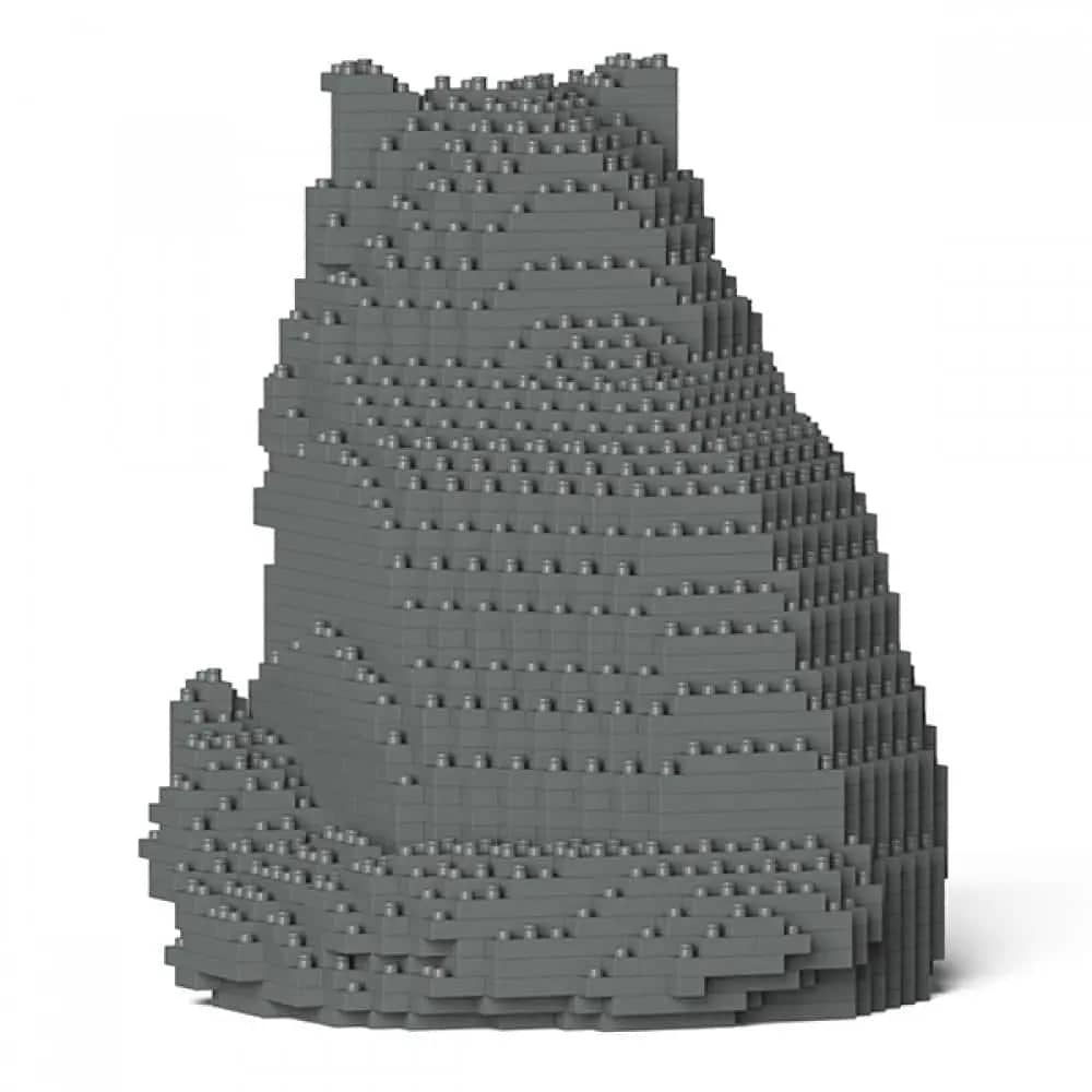 Persian Cat Building Kit Interlocking Blocks Pet Building Kit