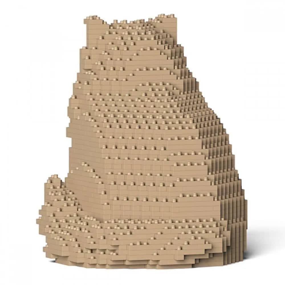 Persian Cat Building Kit Interlocking Blocks Pet Building Kit