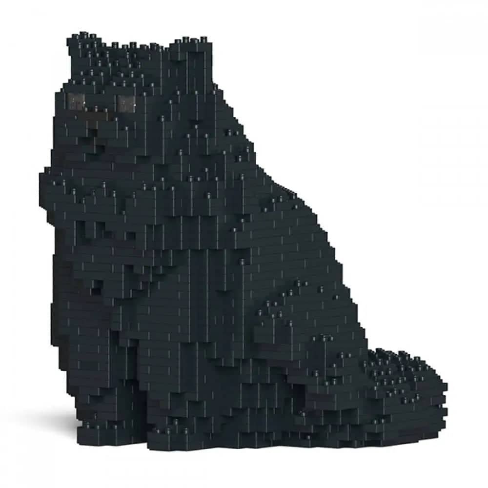 Persian Cat Building Kit Interlocking Blocks Pet Building Kit