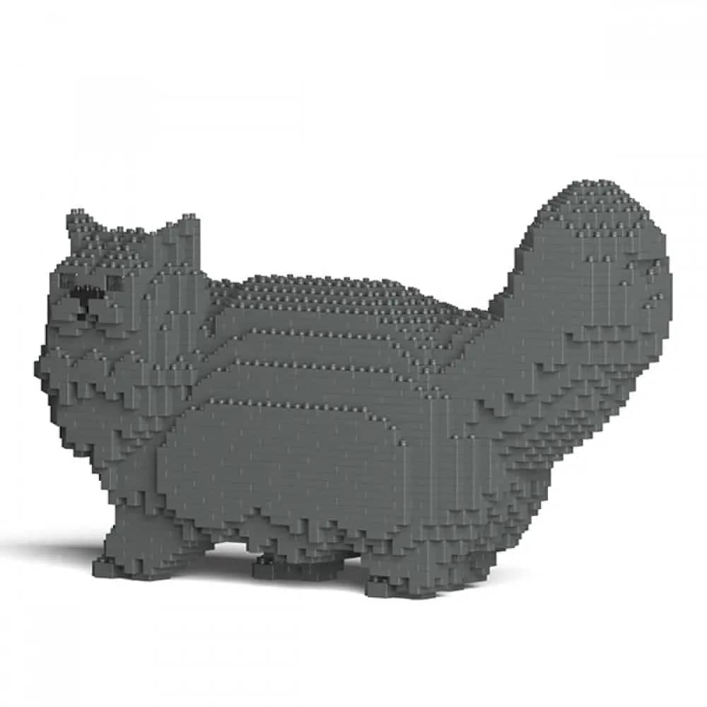 Persian Cat Building Kit Interlocking Blocks Pet Building Kit