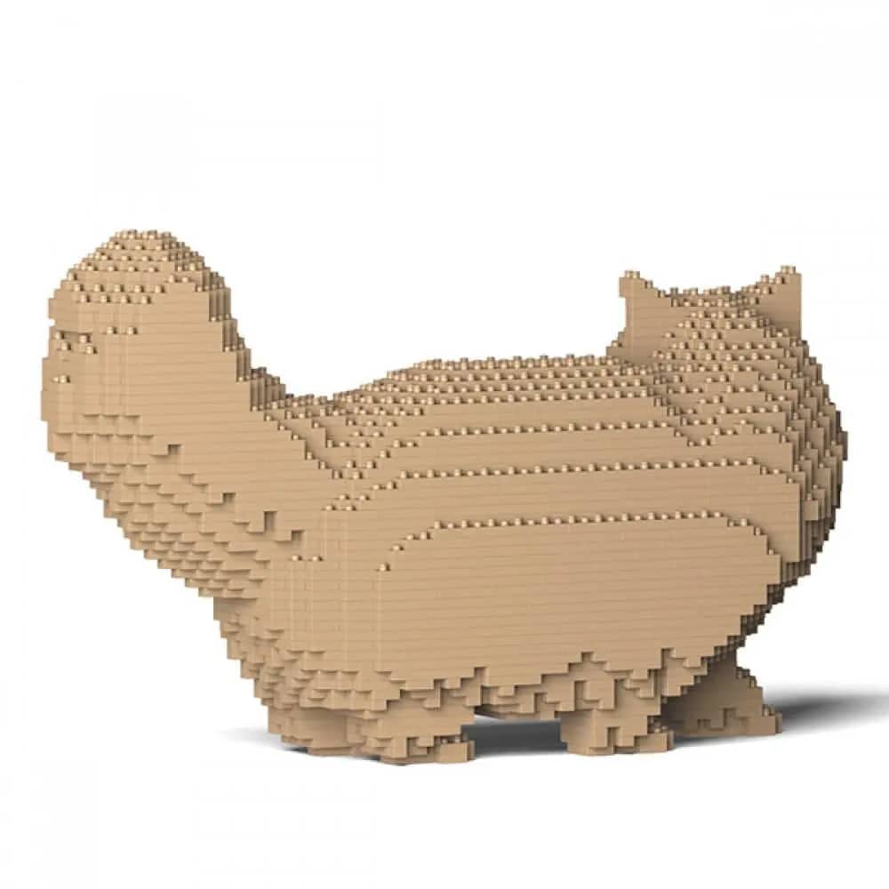 Persian Cat Building Kit Interlocking Blocks Pet Building Kit
