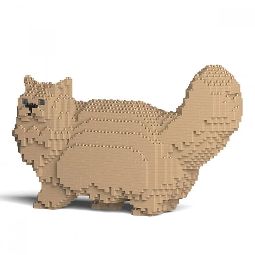 Persian Cat Building Kit Interlocking Blocks Pet Building Kit