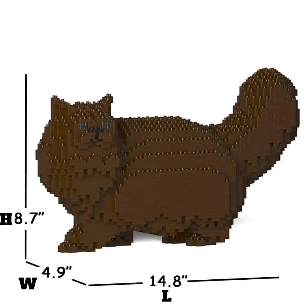 Persian Cat Building Kit Interlocking Blocks Pet Building Kit