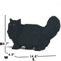 Persian Cat Building Kit Interlocking Blocks Pet Building Kit
