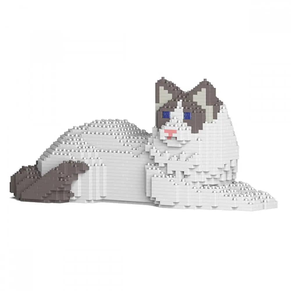 Ragdoll Cat Building Kit Interlocking Blocks Pet Building Kit