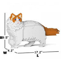 Ragdoll Cat Building Kit Interlocking Blocks Pet Building Kit
