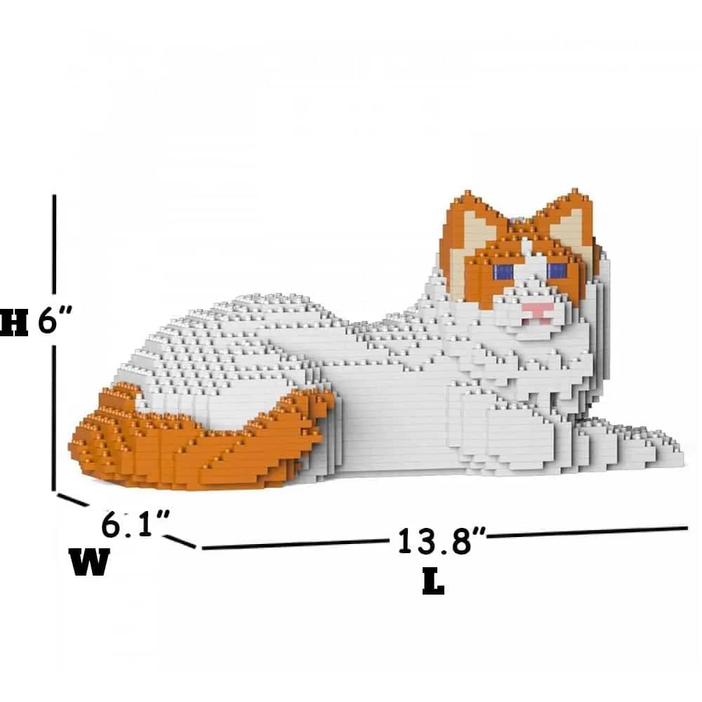 Ragdoll Cat Building Kit Interlocking Blocks Pet Building Kit