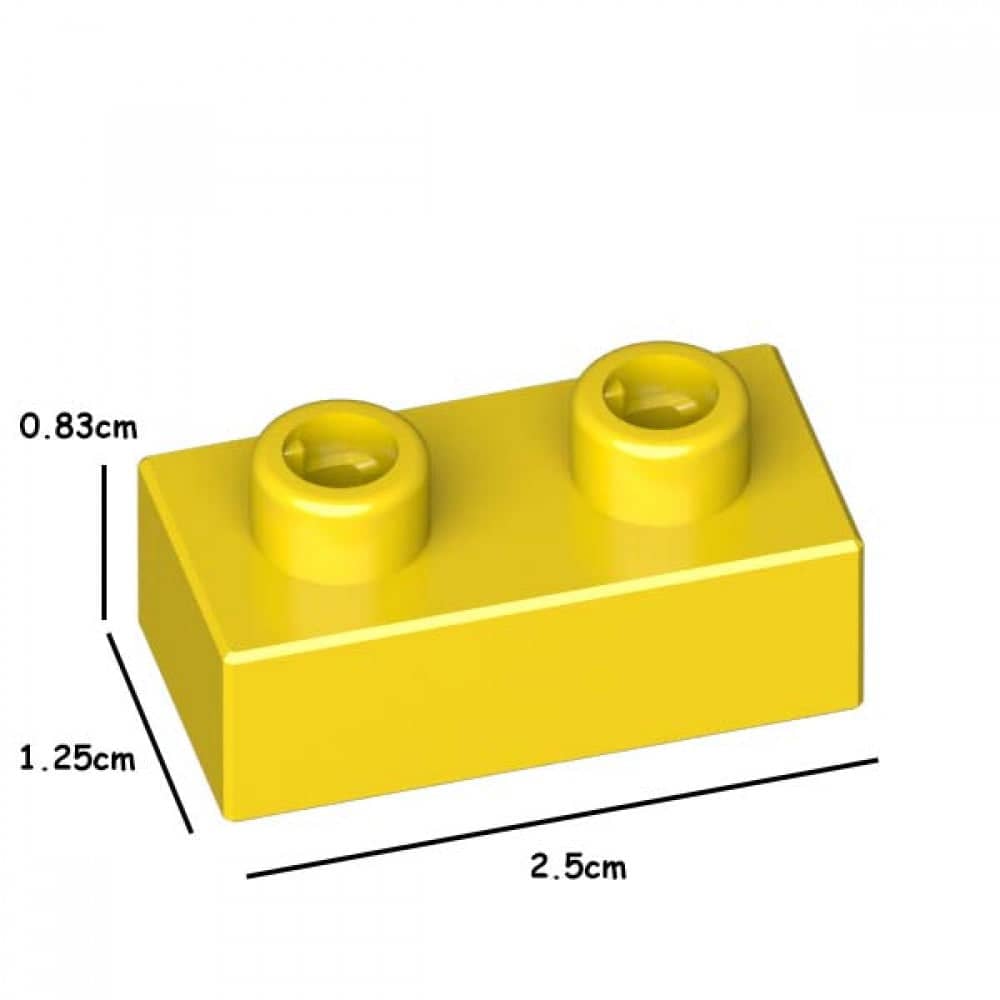 (SMALL) Colored Individual Bricks 1x1 Building Kit Interlocking Blocks Pet Building Kit
