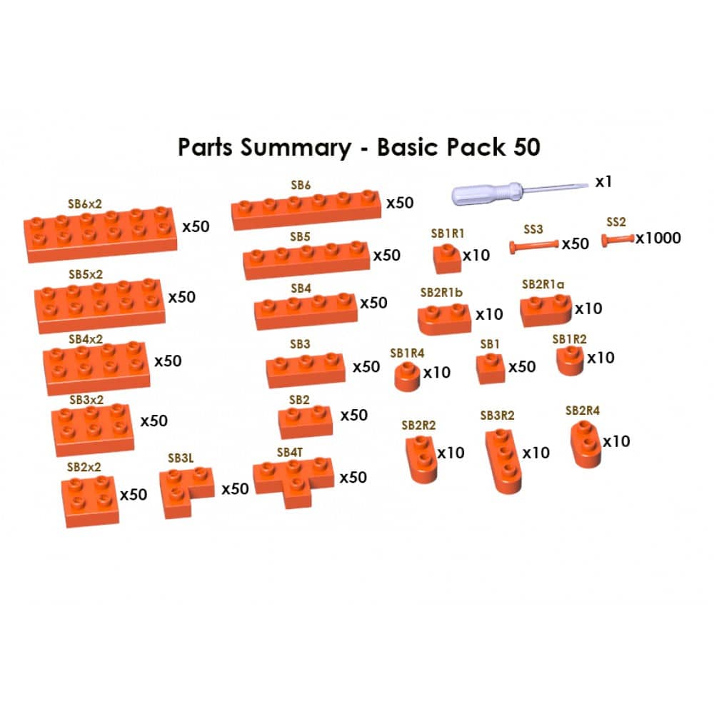 (SMALL) Colored Brick Sets Building Kit Interlocking Blocks Pet Building Kit