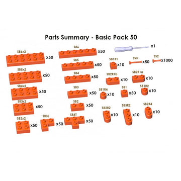 (NORMAL) Juego de ladrillos naranjas 730 piezas