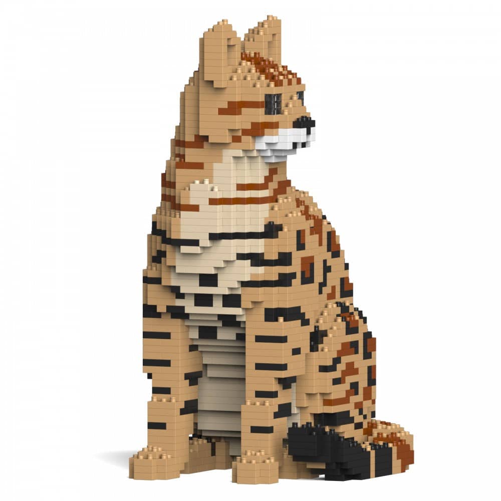 Bengal Cat Building Kit Interlocking Blocks Pet Building Kit