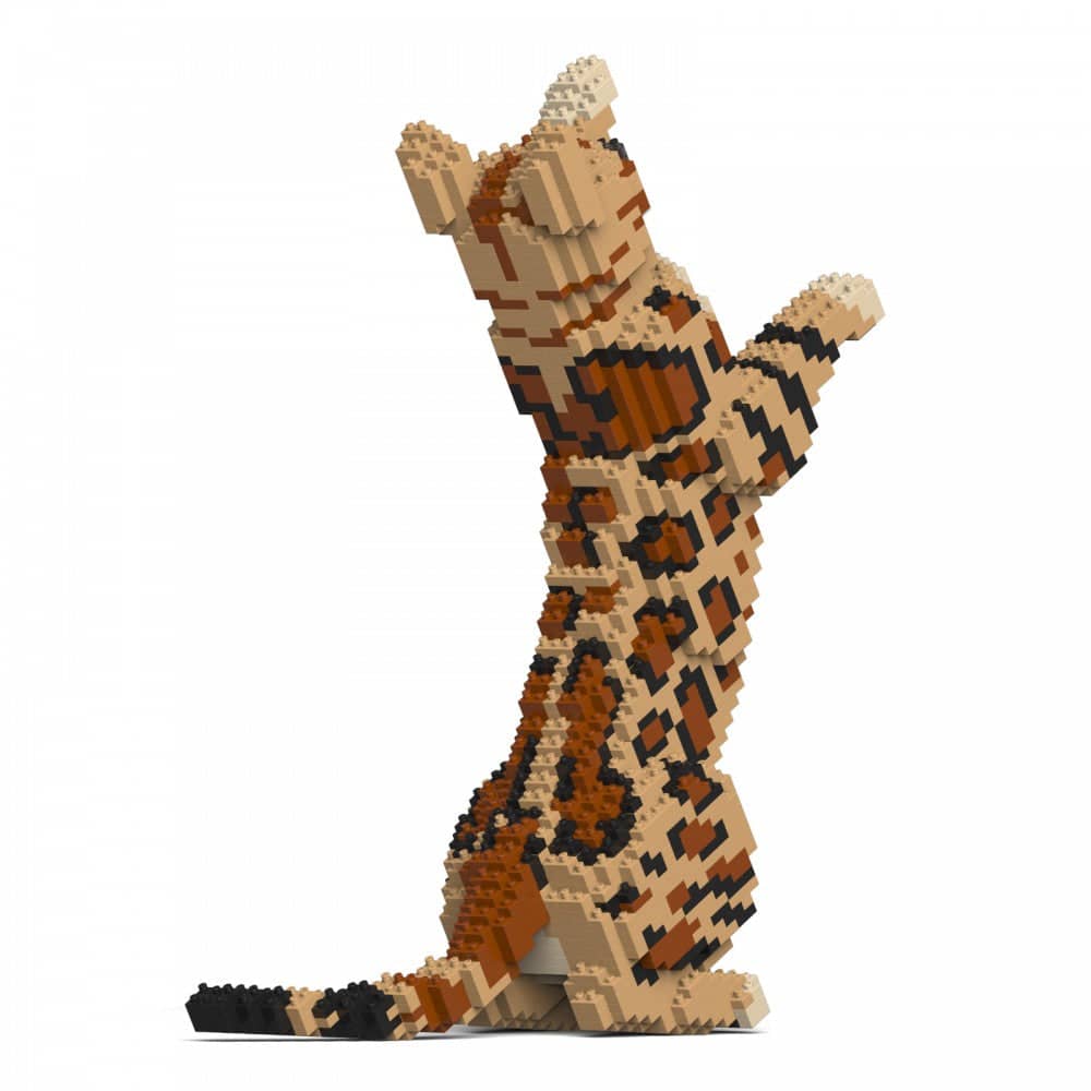 Bengal Cat Building Kit Interlocking Blocks Pet Building Kit