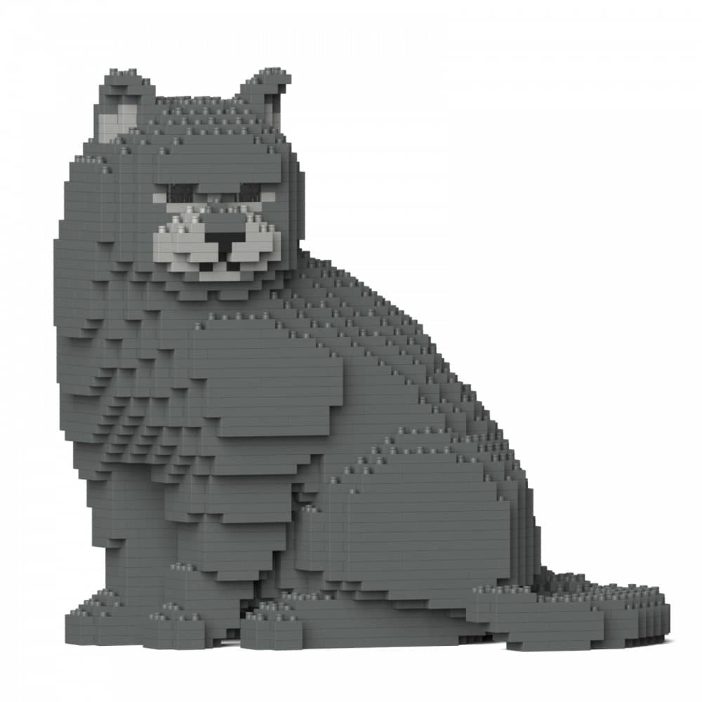 British Shorthair Cat Building Kit Interlocking Blocks Pet Building Kit