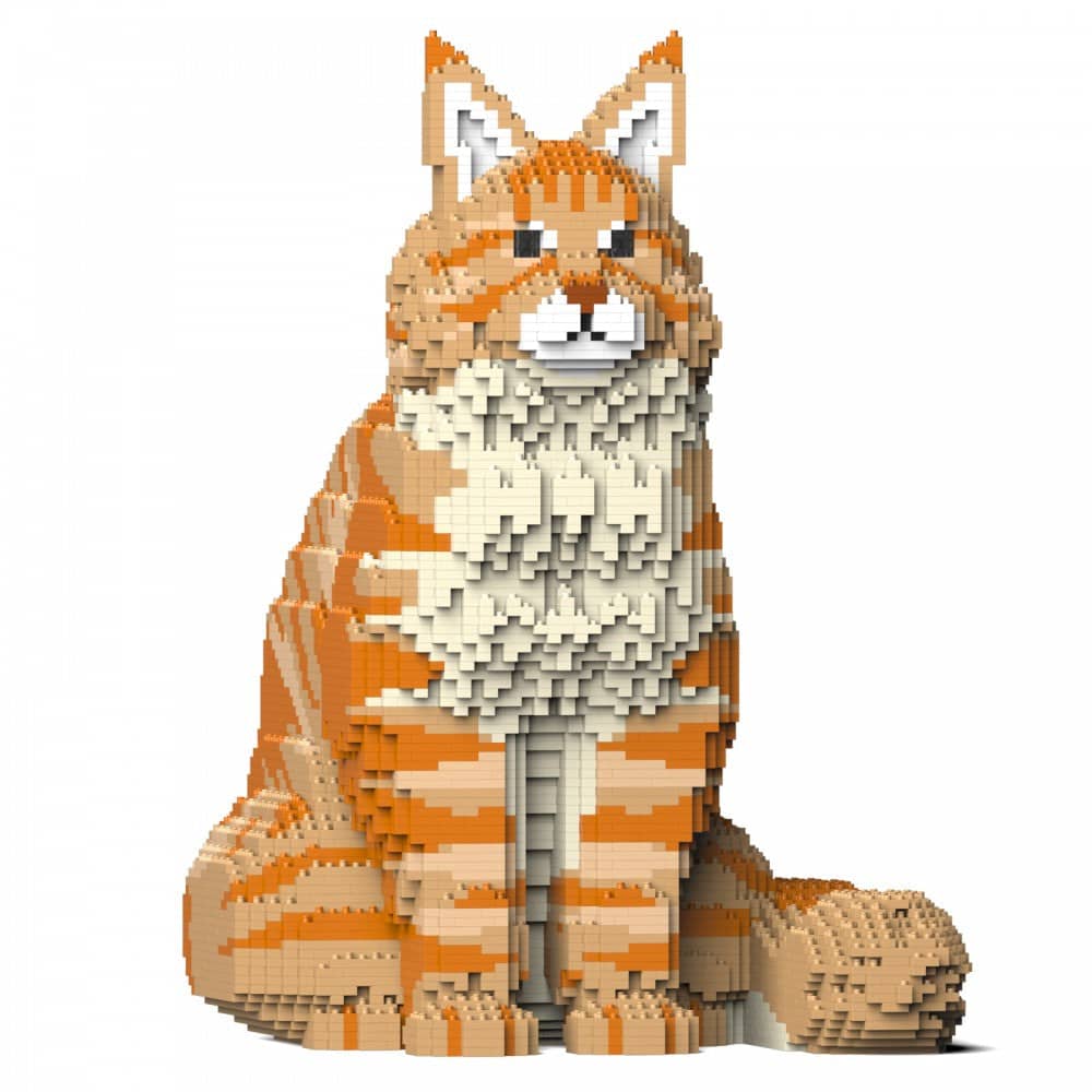 Maine Coon Building Kit Interlocking Blocks Pet Building Kit