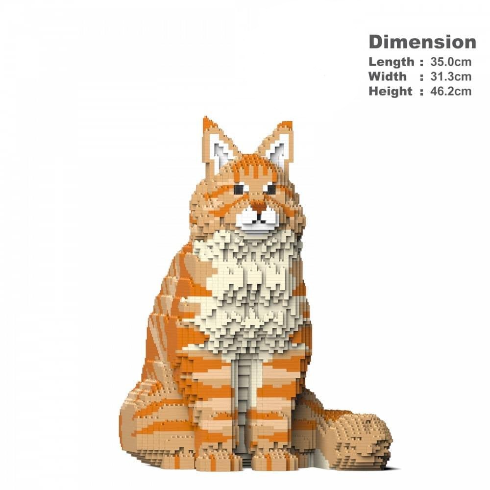 Maine Coon Building Kit Interlocking Blocks Pet Building Kit