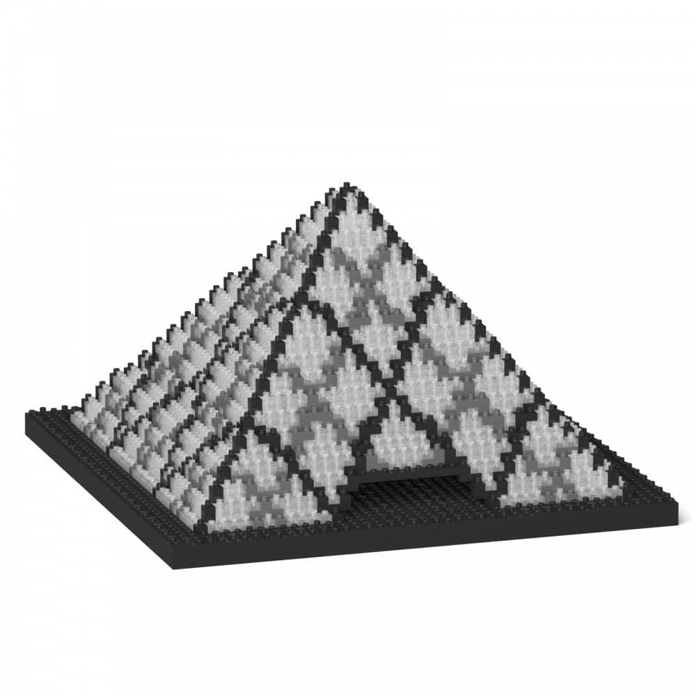 Pyramide De Louvre Building Kit Interlocking Blocks Pet Building Kit