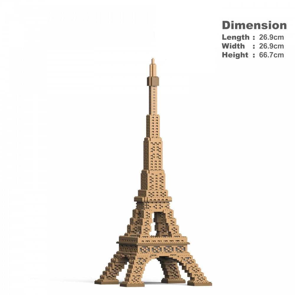Eiffel Tower Building Kit Interlocking Blocks Pet Building Kit