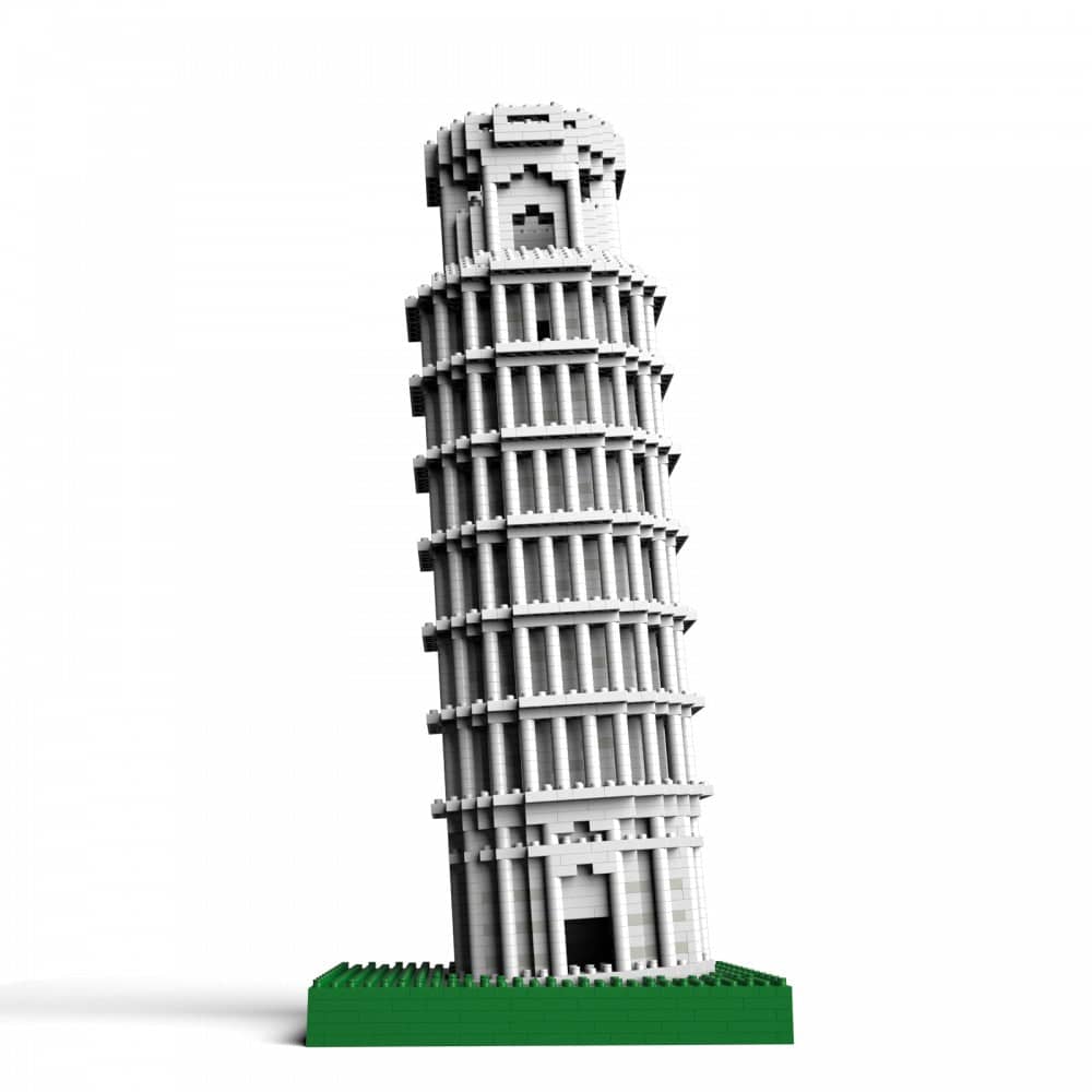 Leaning Tower Of Pisa Building Kit Interlocking Blocks Pet Building Kit