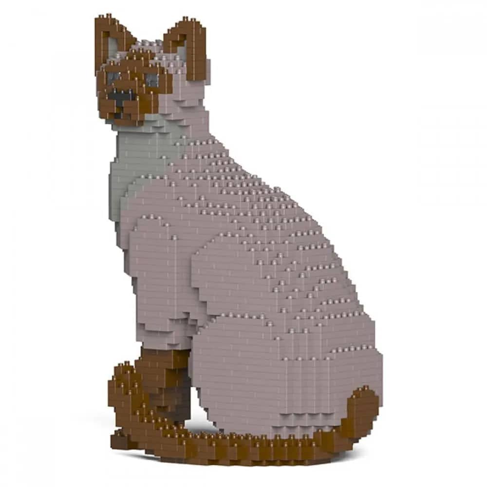 Tonkinese Cat Building Kit Interlocking Blocks Pet Building Kit