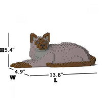 Tonkinese Cat Building Kit Interlocking Blocks Pet Building Kit