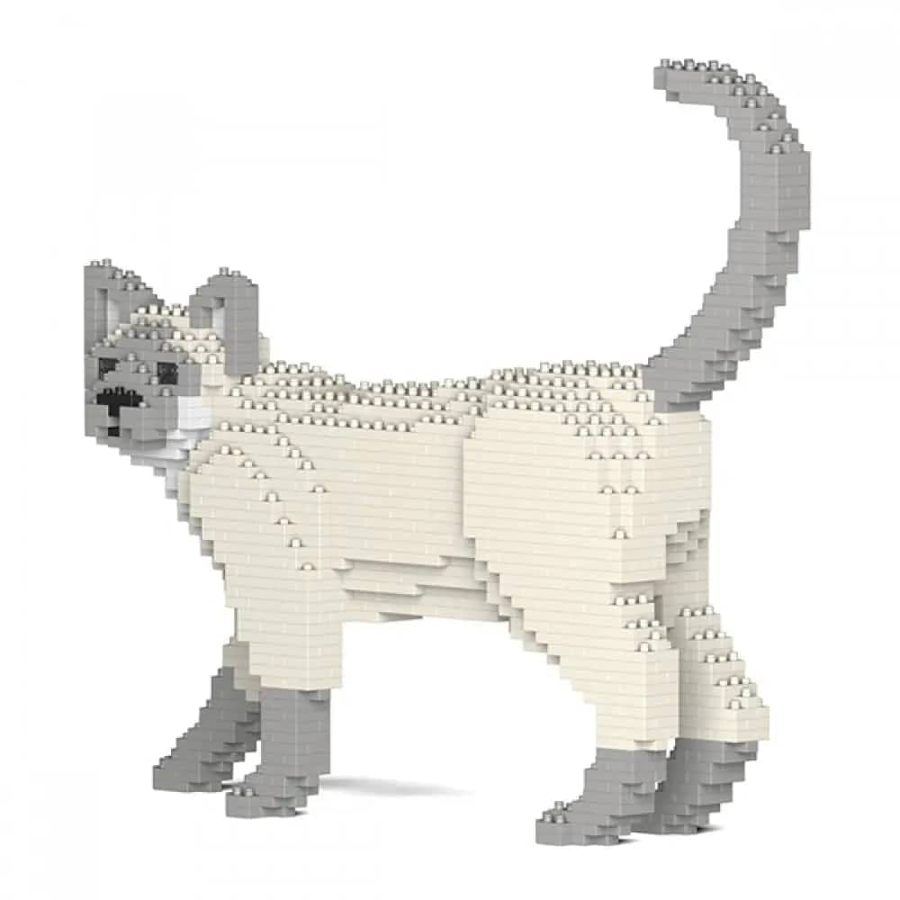 Tonkinese Cat Building Kit Interlocking Blocks Pet Building Kit