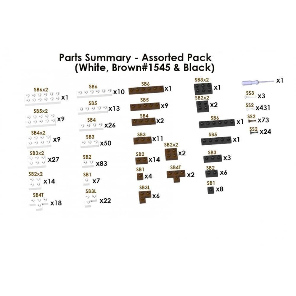 Assorted Colored Bricks Building Kit Interlocking Blocks Pet Building Kit