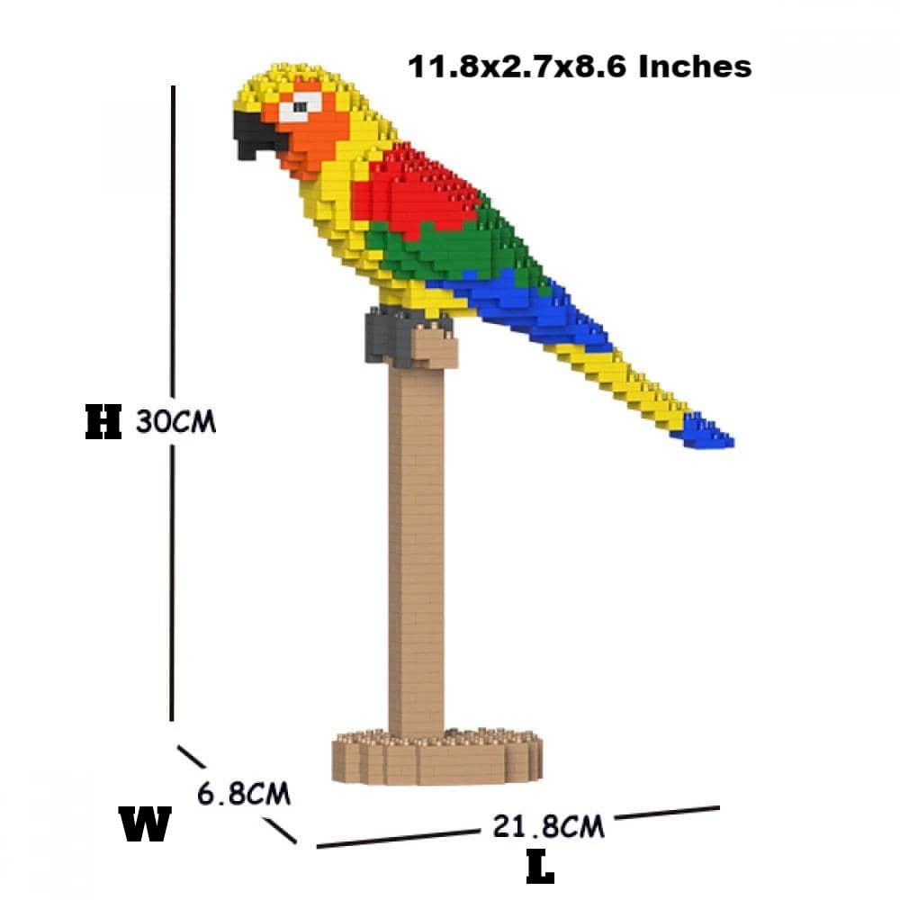 Cheek Conure Building Kit Interlocking Blocks Pet Building Kit