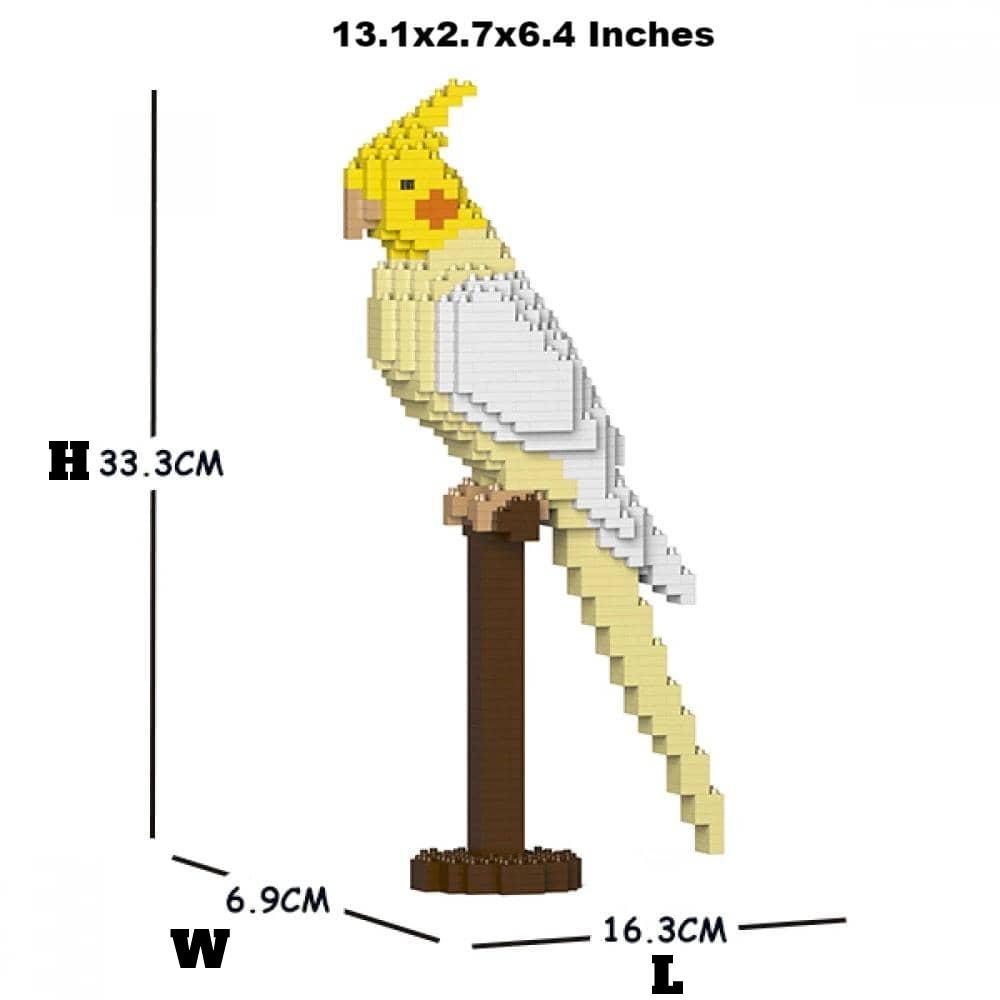 Cockatiel Building Kit Interlocking Blocks Pet Building Kit