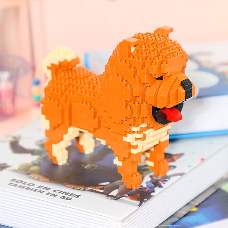 Realistic Chow Chow Building Kit Doggo Pet Building Kit