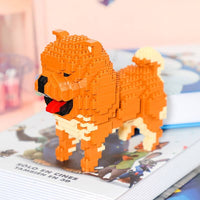 Realistic Chow Chow Building Kit Doggo Pet Building Kit