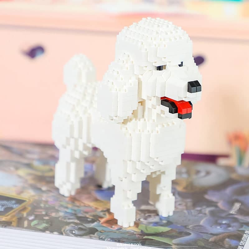 Realistic Poodle Building Kit Doggo Pet Building Kit