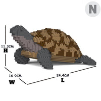 Greek Tortoise Building Kit Interlocking Blocks Pet Building Kit