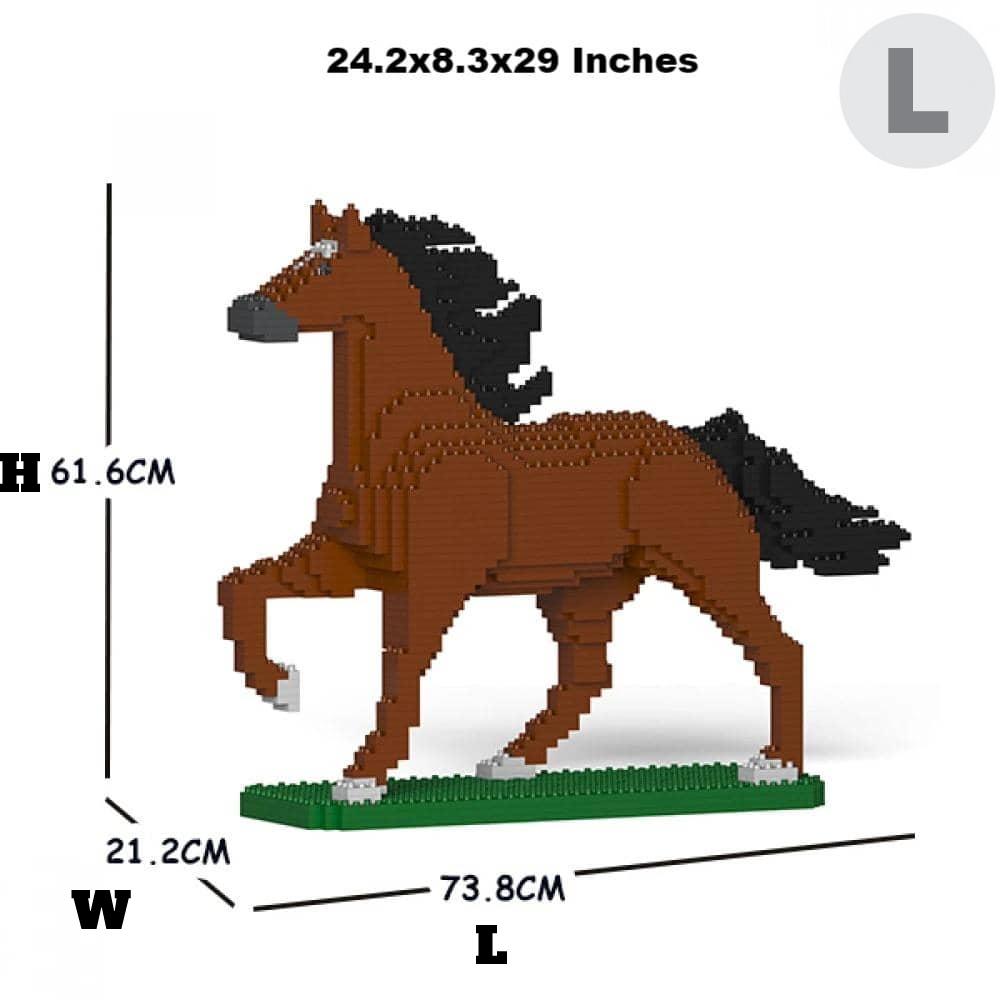 Horse Building Kit Interlocking Blocks Pet Building Kit