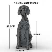 Vizsla Building Kit Interlocking Blocks Pet Building Kit