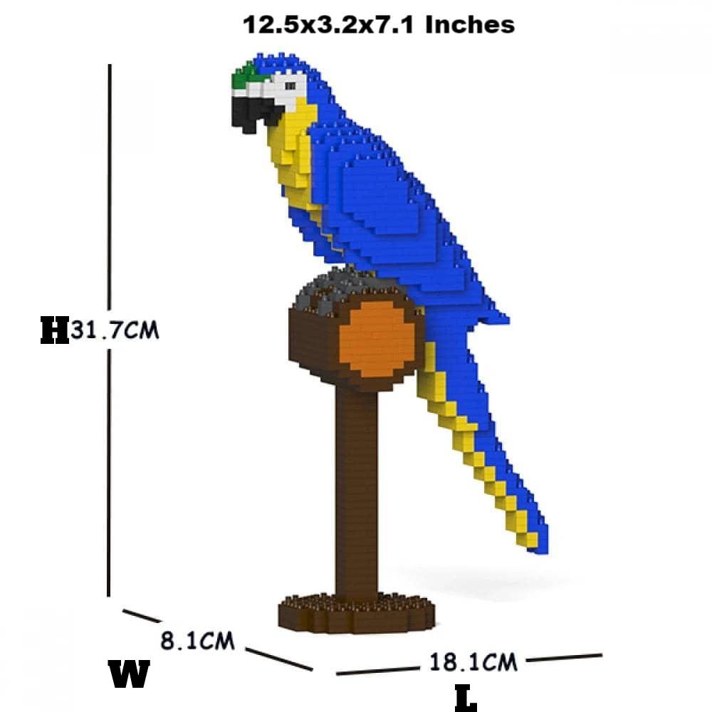 Macaw Building Kit Interlocking Blocks Pet Building Kit