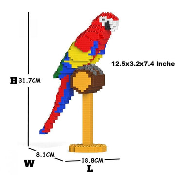 Macaw Building Kit Interlocking Blocks Pet Building Kit