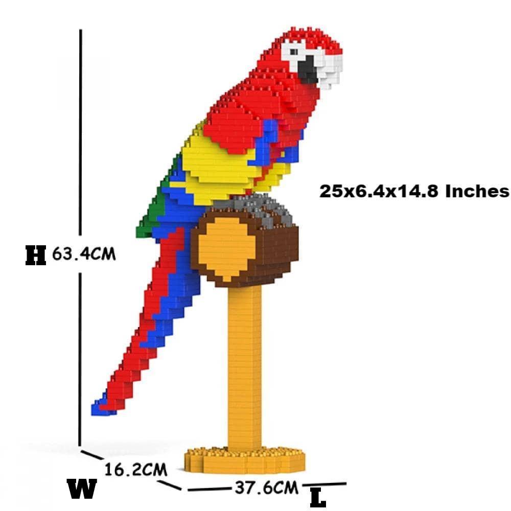 Macaw Building Kit Interlocking Blocks Pet Building Kit