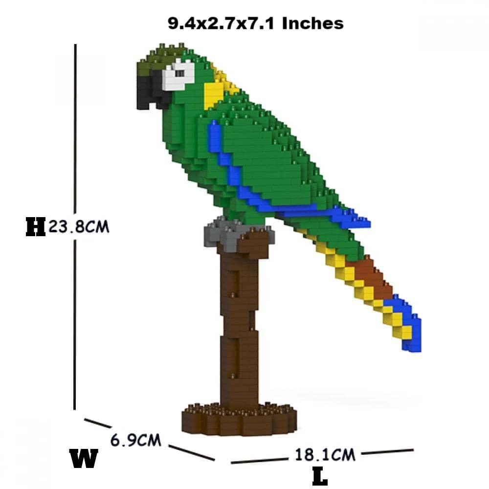 Macaw Building Kit Interlocking Blocks Pet Building Kit