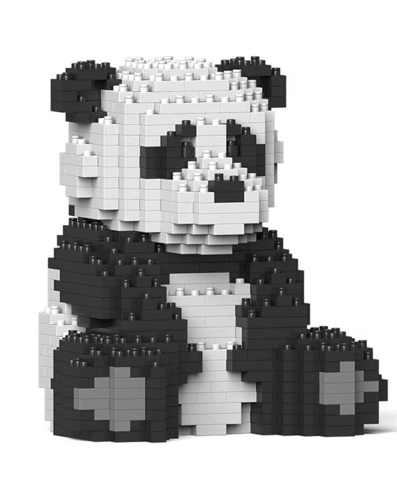 How to Build a Panda with LEGO Bricks 