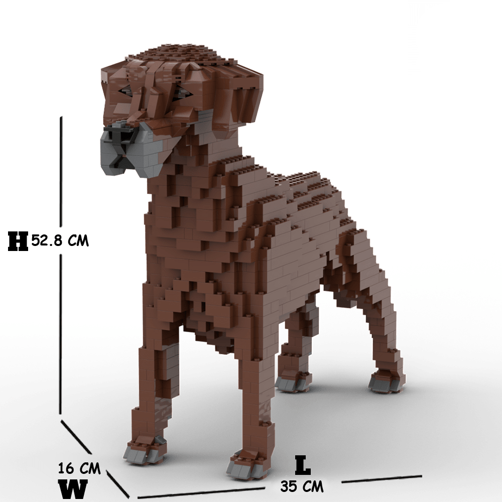 Rhodesian Ridgeback Building Kit Interlocking Blocks Pet Building Kit