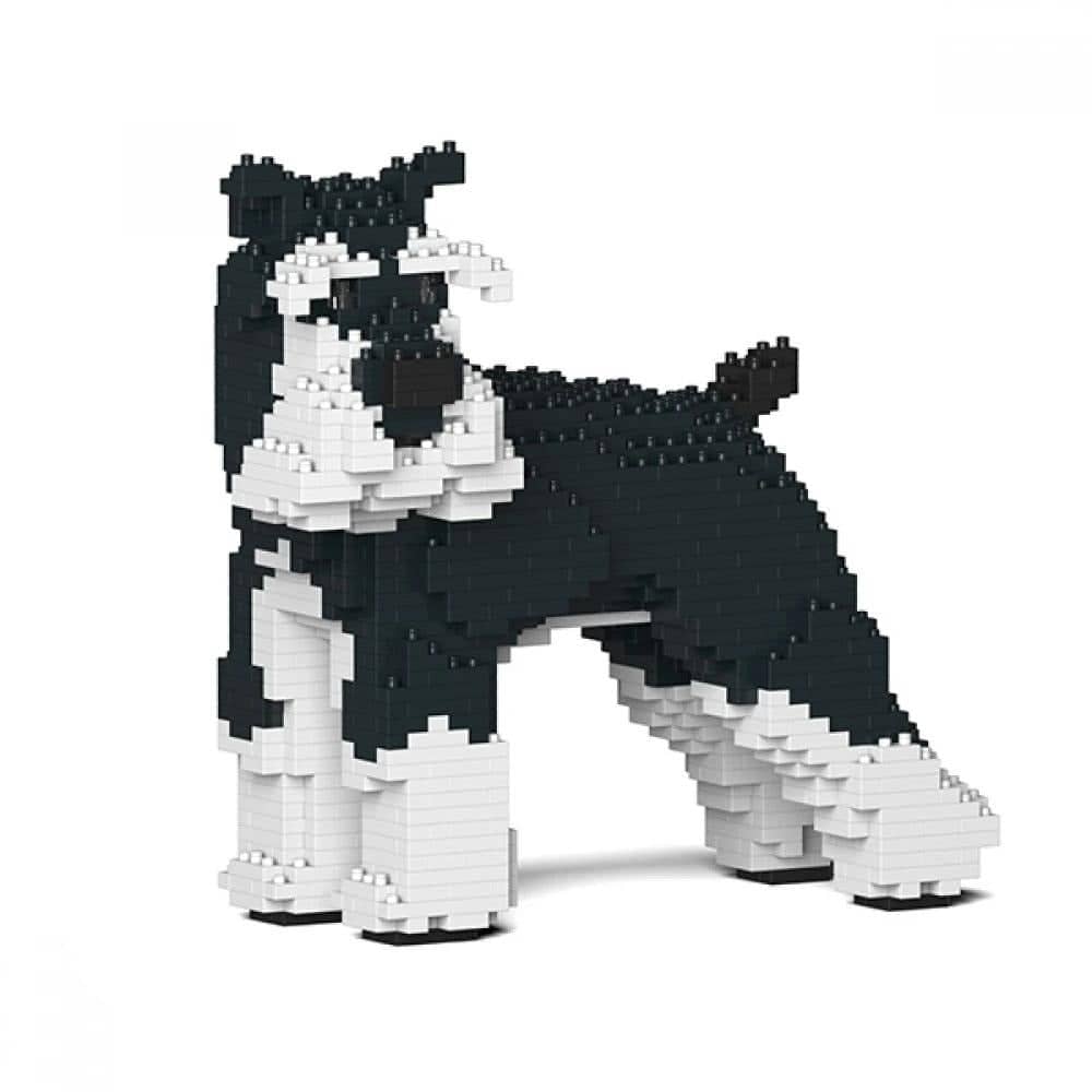 Schnauzer Building Kit Interlocking Blocks Pet Building Kit