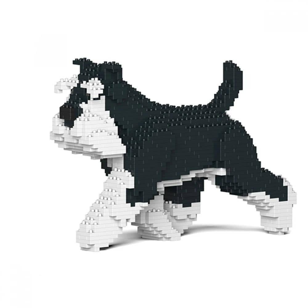 Schnauzer Building Kit Interlocking Blocks Pet Building Kit