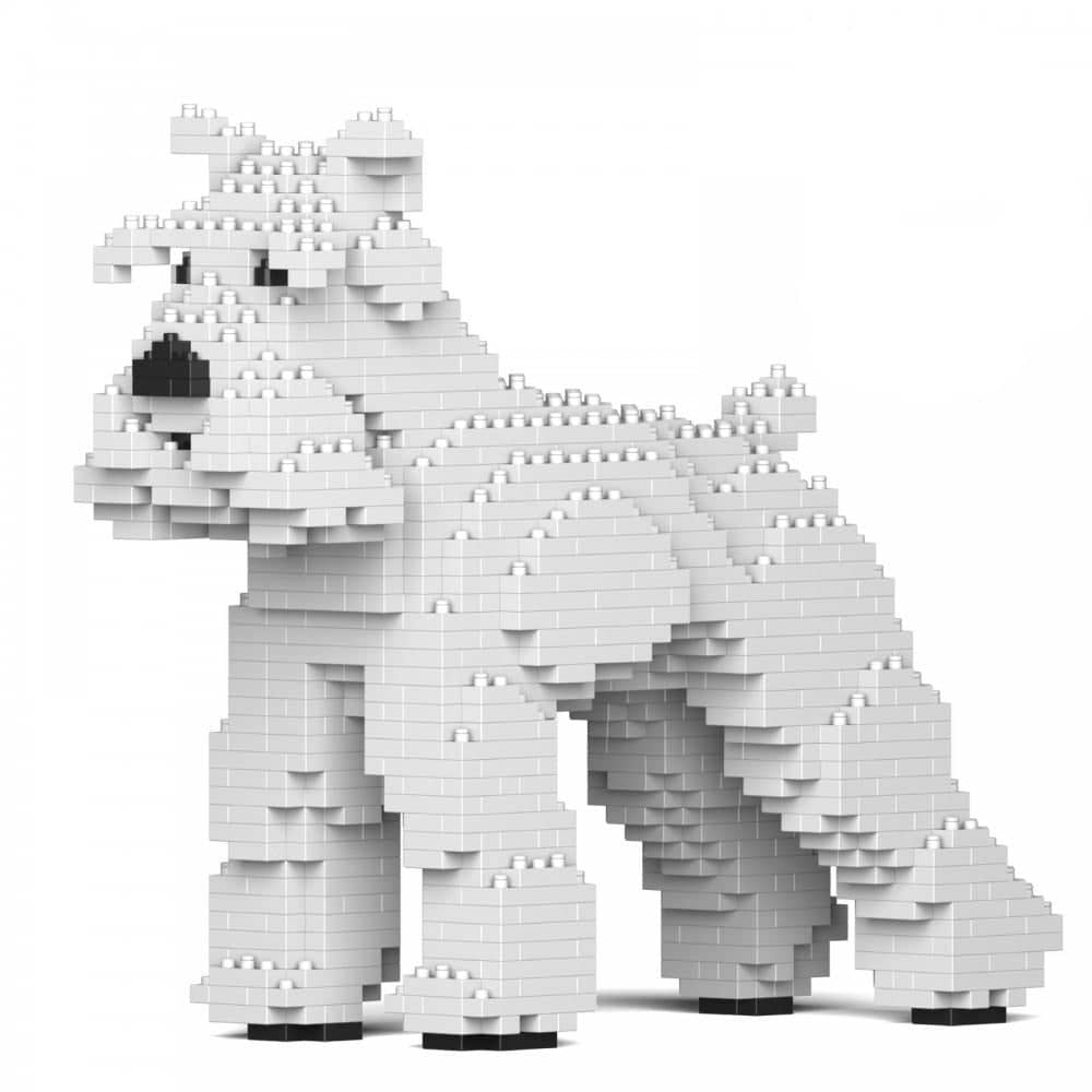 Schnauzer Building Kit Interlocking Blocks Pet Building Kit